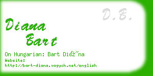 diana bart business card